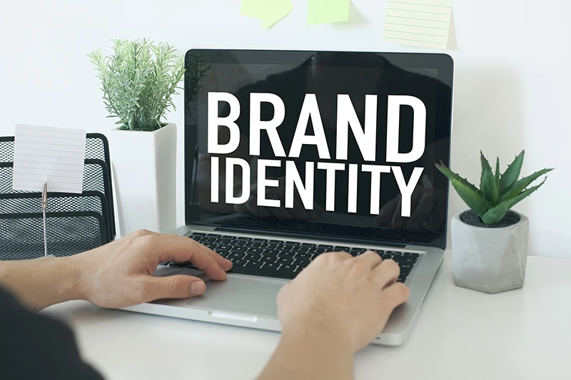 Brand identity for startups featuring logo design, color palette, typography, brand guidelines, website design, and marketing assets for a professional business identity.